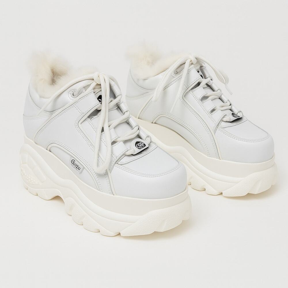 Junya Watanable Comme Des Garcons x Buffalo London Faux Fur Platform Sneakers